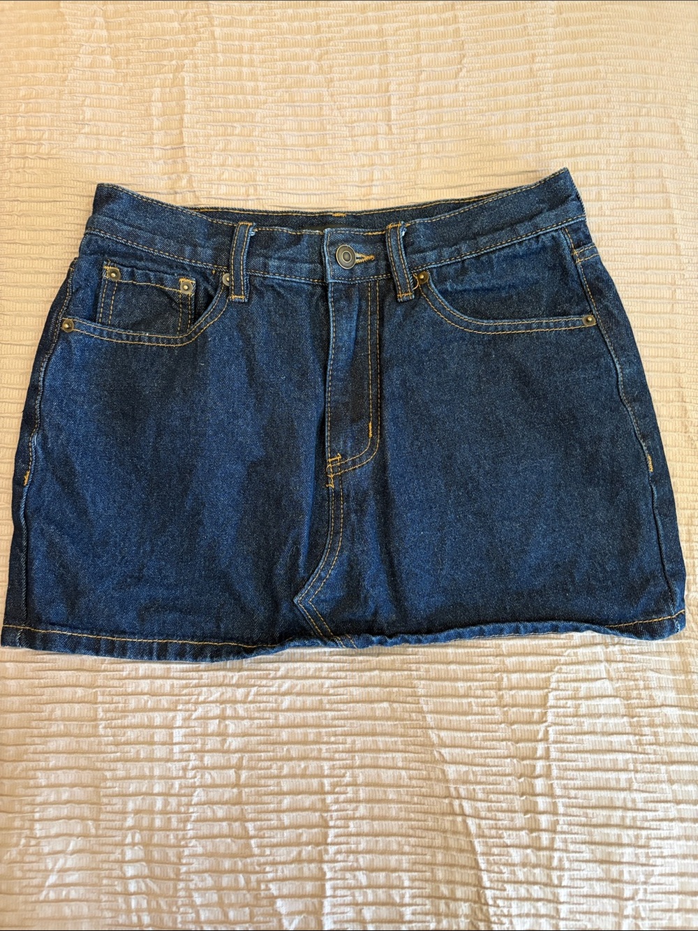 Cotton mini skirt
